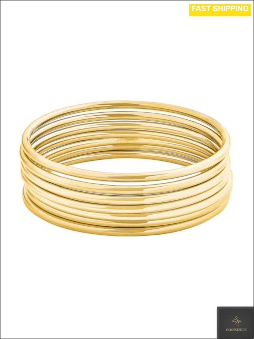 316L Surgical Stainless Steel Thin Round Bangle Bracelet Set of 7